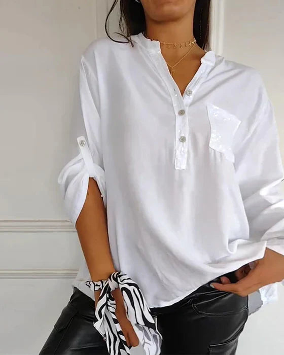 Dina - Elegant blouse with long sleeves