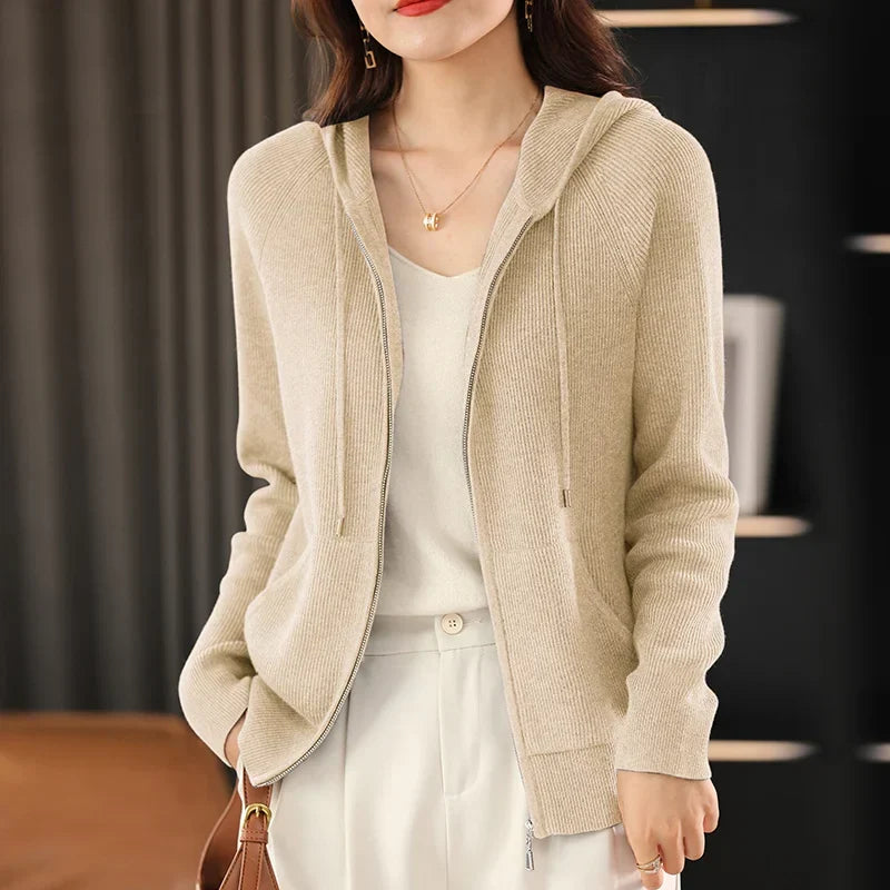 Jenifer - wool blend zip-up vest