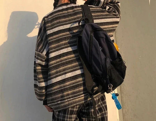 Amaris Vintage Striped Oversize Pullover